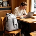 thumbnail image 3 of Classical School Backpack Lightweight Bookbag Casual Daypack Travel Work Bag For Teenagers College Girls Boys, 3 of 5