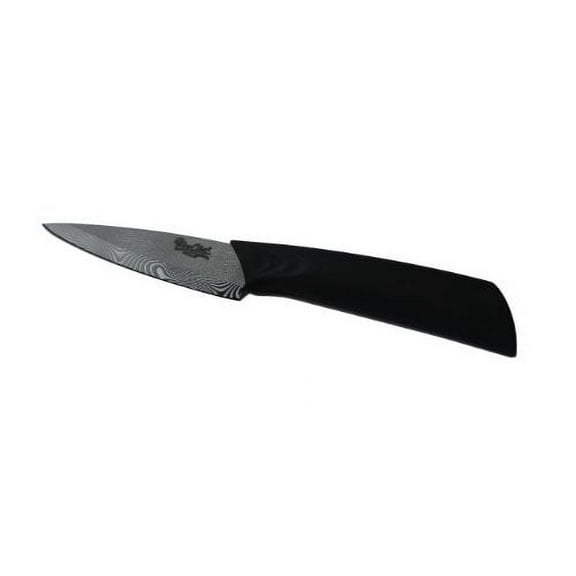 ProChef Keramica Damascus Paring Knife, 3-Inch, Black
