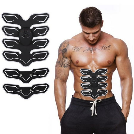 - ABS Stimulator,Fitness Muscle Electrical Stimulation Slimming Abdominal Muscle Trainer Fit Home Exercise Shape Fitness Workout