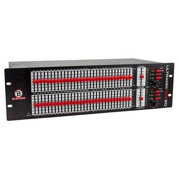 Blastking ULTRAMIX3102-EQ Dual 31-Band Graphic Equalizer