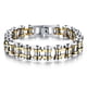 thumbnail image 3 of WORGEOUS Titanio Acero Biker Pulsera para hombre Cadena de eslabones Motocicleta Bicicleta Pulseras de cadena Joyería, 3 of 3