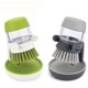 thumbnail image 1 of Cepillos de limpieza para cocina XCF Dispensadores de jabón rellenables color gris y verde, 1 of 2