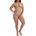 thumbnail image 2 of INSPIRE CHIC Women's Wireless Deep V-Neck Push Up Minimizers Adjustable Spaghetti Straps No Show Soft Bras 38D Khaki, 2 of 4