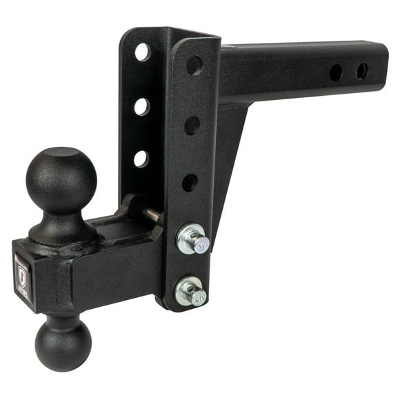 Attelages à l'Épreuve des Balles Remorque Hitch Support à Bille MD204 pour Récepteur de 2 Pouces; Verrou Verrouillable Vendu Séparément; Poids Brut de Remorque de 14 000 Livres; Chute Réglable de 4 Pouces/hausse de 4 Pouces; Non Pivotant; Non Extensible