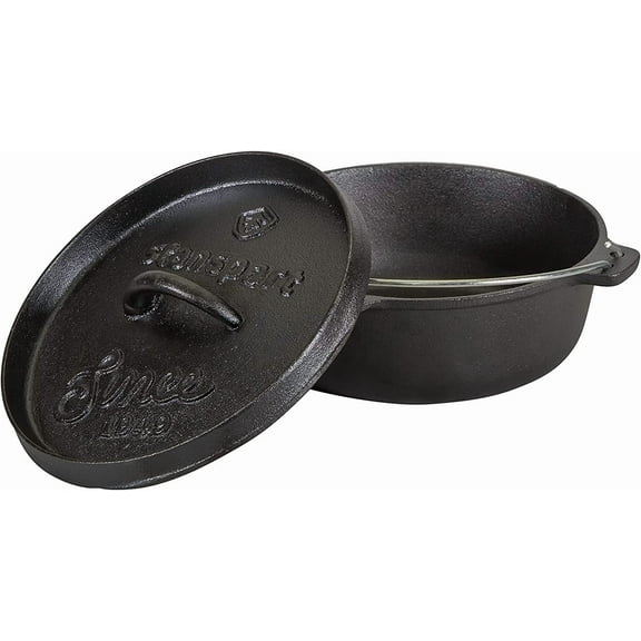 Pre-Seasoned Cast Iron Dutch Oven for Stoves, Grills, and Ovens