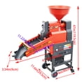 thumbnail image 6 of Electric Wheat Cereals Sheller Huller Rice Mill with Vibrating Screen 30-170KG/H 220V, 6 of 11