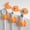 Orange  6pcs, variant on Rotating cable organizer, desktop data cable storage and sorting hub, mobile phone charging cable clip, spring fixed cable organizer