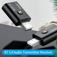 thumbnail image 4 of Graflsoa Adaptateur Audio Bluetooth 5.0 avec Connectivité USB & aux pour Transmission Audio Sans Fil, Noir, 4 of 6