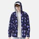 thumbnail image 2 of Balery Skull flower leaf purple Sudadera ligera de manga larga con capucha y protección solar UPF 50+ para hombre y mujer, ideal para pesca y running-Large, 2 of 7