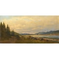 thumbnail image 2 of Petr Petrovich Vereshchagin 18x11 Black Ornate Wood Framed Double Matted Museum Art Print Titled - View of Verkh-Neivinsky, 2 of 5