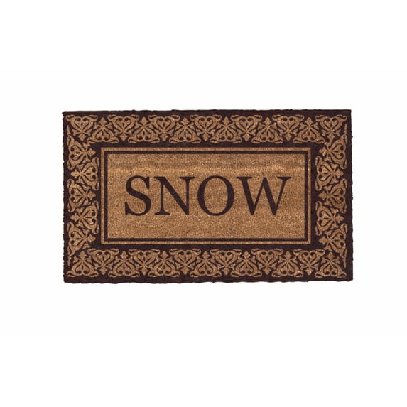 CocoMatsNMore Personalized Brown Blooming Hearts Doormats with Vinyl Backing 18" x 30"