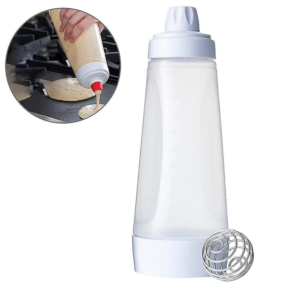 Distributeur De Pâte à Crêpes 1000ml - Avec Boule De Mélange, Bouteille à Presser, Pour Pancakes