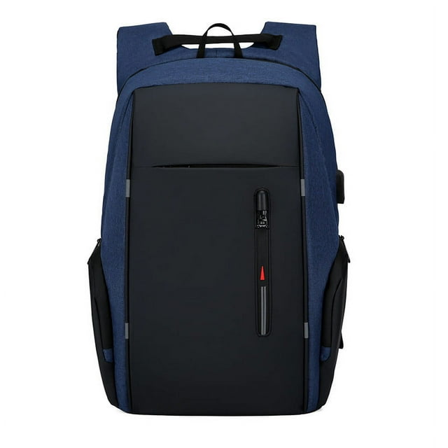 Rbaofujie Men Backpack 15.6 In USB Charging Laptop Computer Bag Casual Business