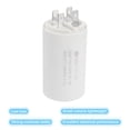 thumbnail image 4 of CBB60 20uF Running Capacitor,2pack AC250V 4 pins 50/60Hz Cylinder 1.52 x  2.54inch, 4 of 5