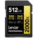thumbnail image 1 of Tarjeta de memoria Lexar Professional 2000x SDXC 512GB UHS-II, 1 of 7