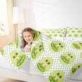 thumbnail image 3 of Erosebridal Green Frog Queen Comforter Set for Kids, Cute Cartoon Animal Bedding Comforter Set, 3-Piece, 3 of 6