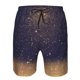 thumbnail image 3 of Balery Gold Black Glitter Traje de Baño Estilo Hawaiano para Hombre, Shorts de Secado Rápido con Bolsillos-Small, 3 of 6