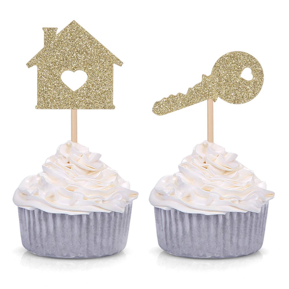 24 Home Sweet Home Cupcake Toppers New House Housewarming