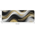thumbnail image 7 of Black Marble Gold Wave Pattern Kitchen Rug Mat,Kitchen Runner Rugs Non Skid Washable,Decorative Kitchen Floor Mats for Kitchen,Sink,Laundry,17"x47.2", 7 of 7