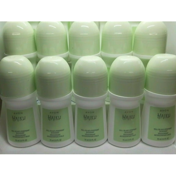 10-PIECES AVON HAIKU ROLL-ON ANTI-PERSPIRANT DEODORANT 2.6 FL OZ