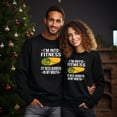 thumbnail image 2 of EcoLoom Im Into Fitness National Burrito Day Midweight Crewneck Sweatshirt Navy-L, 2 of 4