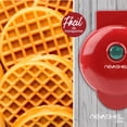thumbnail image 4 of Waflera Mini Maquina Waffles Pequeña Redonda Hacer Desayunos Nevashel Nevashel WE1, 4 of 8