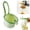 Green, variant on Sink Strainer Basket, Plastic Kitchen Suction Cup Sink Drain Basket,Multi-Functional Food Colander,Press Automatic Dumping Kitchen Draining Baskets, Easy Drain Filter with Bottom Release