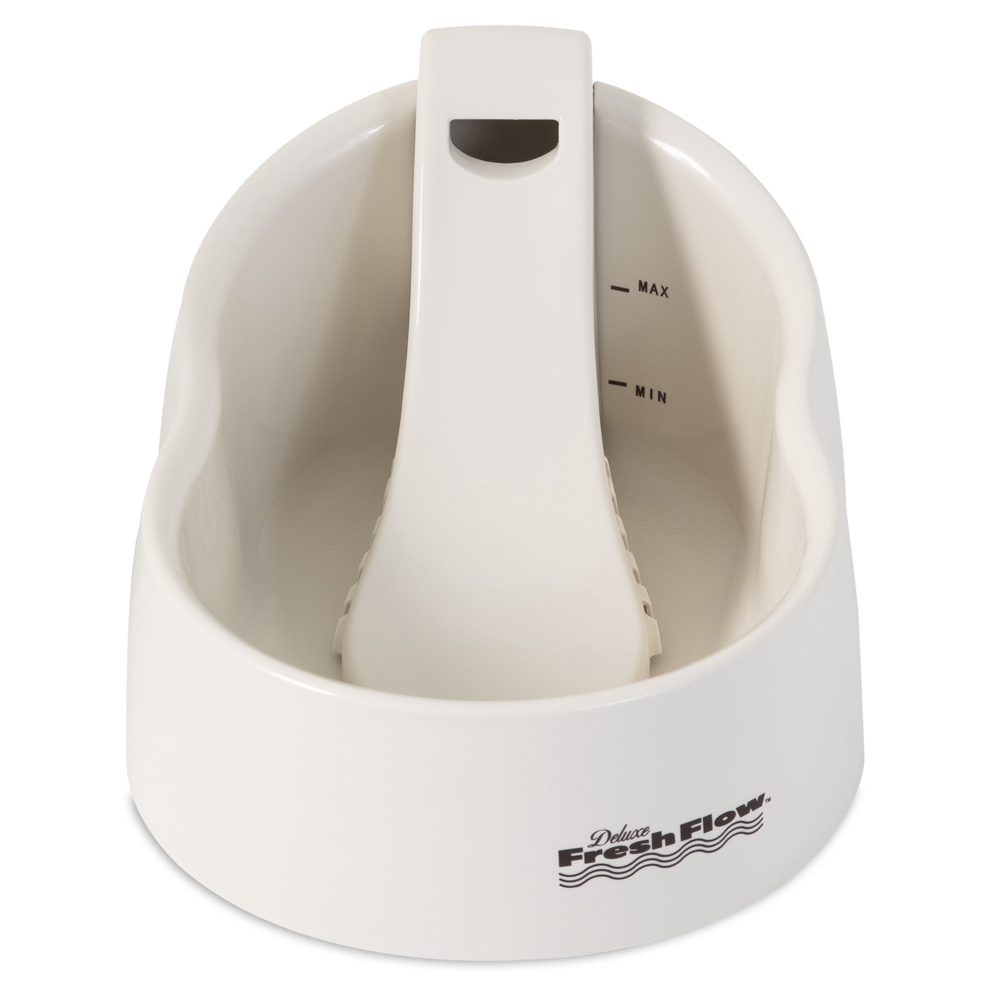 Petmate Deluxe Fresh Flow Cat and Dog Fountain, Bleached Linen, 50 Oz