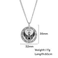 thumbnail image 4 of TEAMER Archangel Michael Rune Pendant Necklace Powerful Protection Symbol for Men & Women Unique Solomon Wings Design, 4 of 4