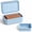Light Blue, variant on AIMAIAIMAI Extra Large Travel Soap Case, Leak Resistant Silicone Soap Holder for Big Bar Soap, Butter Yellow, 1 Pack