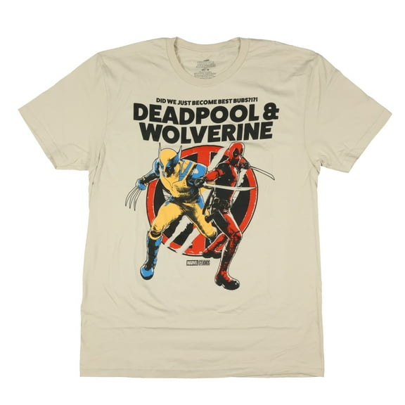 Deadpool Wolverine T Shirt Mens Did We Just Become Best Bubs Graphic Tee