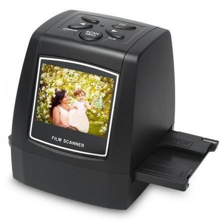 DIGITNOW 22MP All-in-1 Film and Slide Scanner with Speed Load Adapters for 35mm Negative and Slides, 110, 126 and Super 8 (Best 35mm Negative Scanner 2019)
