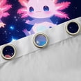 thumbnail image 4 of Feelyou Couple Axolotl Curtains Pack of 2 (42x84 Each), Stars Galaxy Curtains Blackout, 4 of 6
