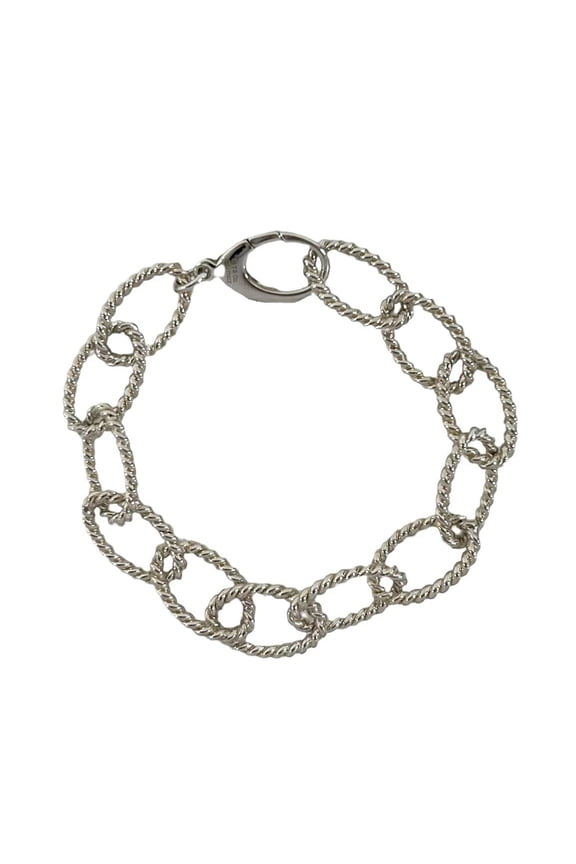 Pre-Owned TIFFANY&Co. Tiffany Vintage Twist Circle Bracelet, Sterling Silver 925, Accessory,...