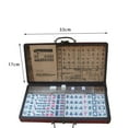 thumbnail image 2 of TISHITA Chinese Mahjong Board Game Indoor Entertainment Accessories Mahjong Game Set for, 2 of 8