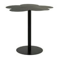 thumbnail image 3 of Metal 21"H Clover Shaped Top Side Table in Black Finish with Iron Construction Pedestal for Stylish and Practical Accent, 3 of 8