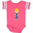 thumbnail image 3 of Inktastic Construction Worker, Blond Hair, Cute Boy, Hammer Boys Baby Bodysuit, 3 of 5