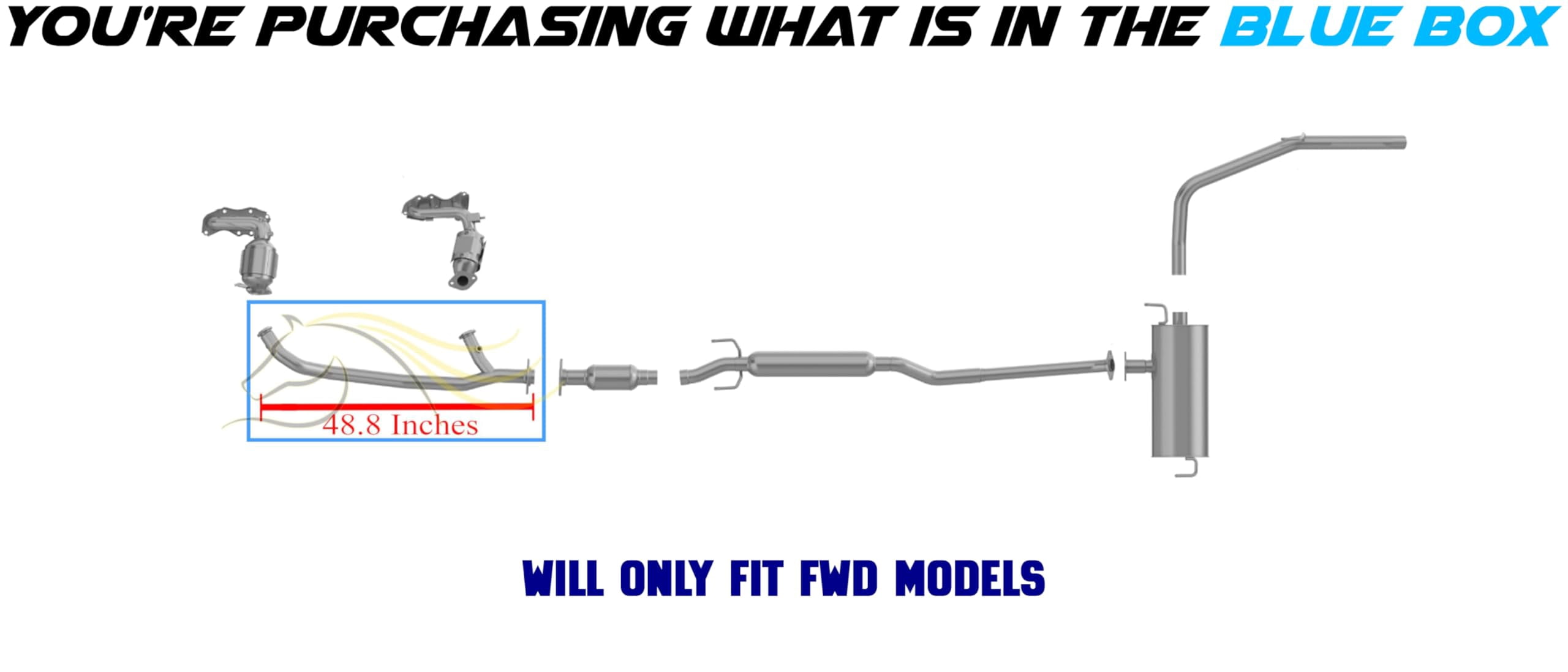 Northeastern Exhaust | Stainless Steel Front Y Pipe Fits 2007–2010 Toyota Sienna 3.5L FWD Minivan | Direct Fit