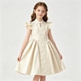 thumbnail image 2 of Tfken Soft Dresses Girls Comfy Holiday Travel Girls Tutu Dresses A Line Floral Decoration Party Fashion Children Cute Clothes Size 8 Years, 2 of 7