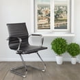 thumbnail image 2 of Techni Mobili Chaise Visiteur Moderne en Noir, 2 of 8