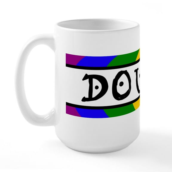 CafePress - Doula Rainbow Large Mug - 15 oz Ceramic Large White Novelty Mug