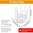 thumbnail image 2 of ERSAN-Bowl Rack, Adjustable Plate Holder Retractable Dish Holder Dish Drying Rack Dinner Dish Plate Holder Plate Rack with Handle for Kitchen Countertop Cupboard, 2 of 4