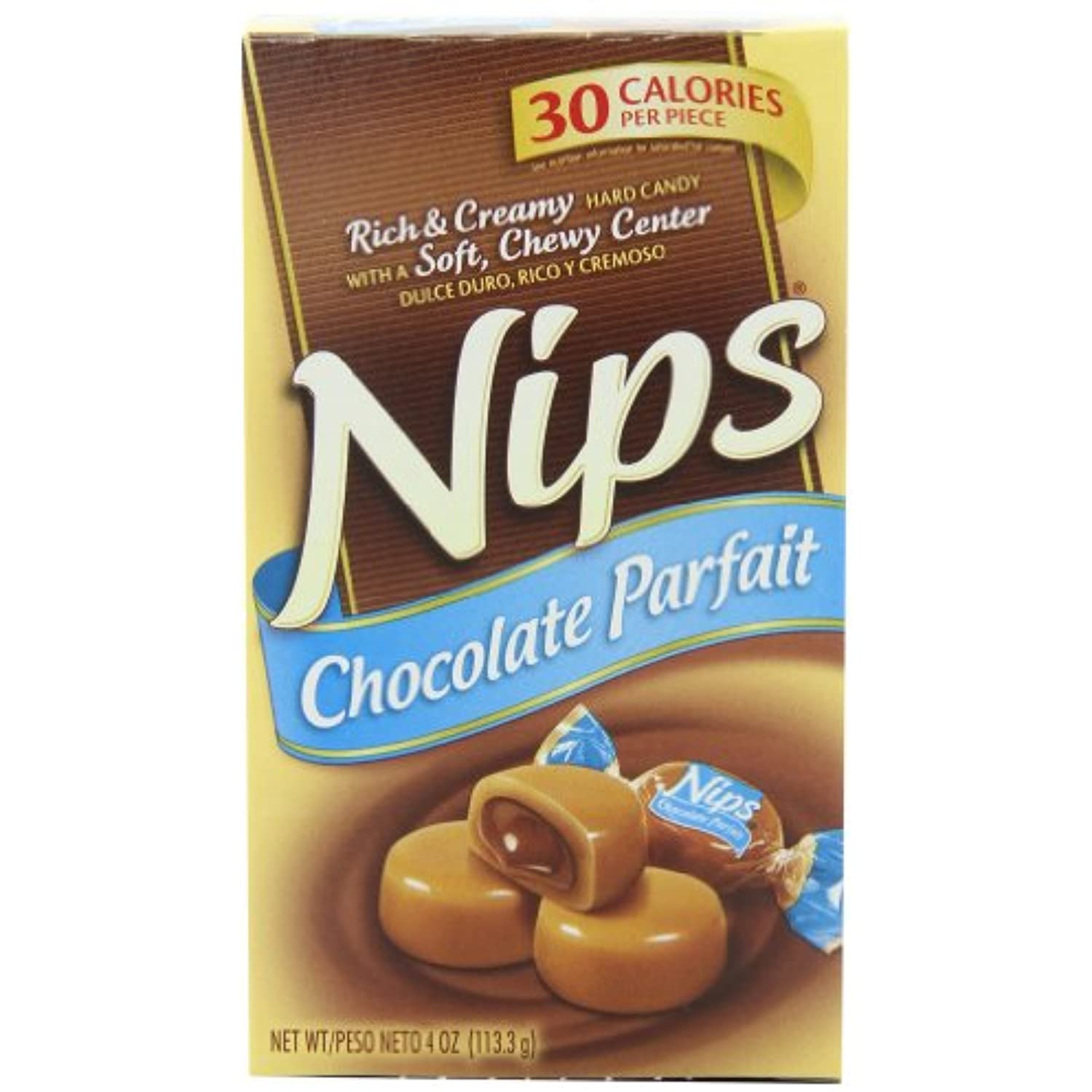 Nips Chocolate Parfait Candy, 4Ounce Boxes (Pack Of 12)
