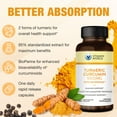 thumbnail image 5 of Vitamin World Turmeric Curcumin 1000mg, BioPerine Black Pepper Extract for Better Absorption, 95% Curcuminoids, Turmeric Supplement for Antioxidant & Joint Support, Gluten-Free, 60 Capsules, 5 of 7