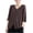 Coffee, variant on Women's Summer Cardigan Boxy Fit Short Sleeve V Neck Button Down Lightweight Sweater for Plus Size Casual Wear