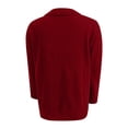 thumbnail image 7 of WTXUE Women's Buttoned Polo Knit Sweater Comfortable Soft Long Sleeve Shirt Fall Fashion Tops Relaxed Fit Tunic Dressy Casual Pullover Sweater Clothes Cute Trendy Work Outfits Red S, 7 of 7