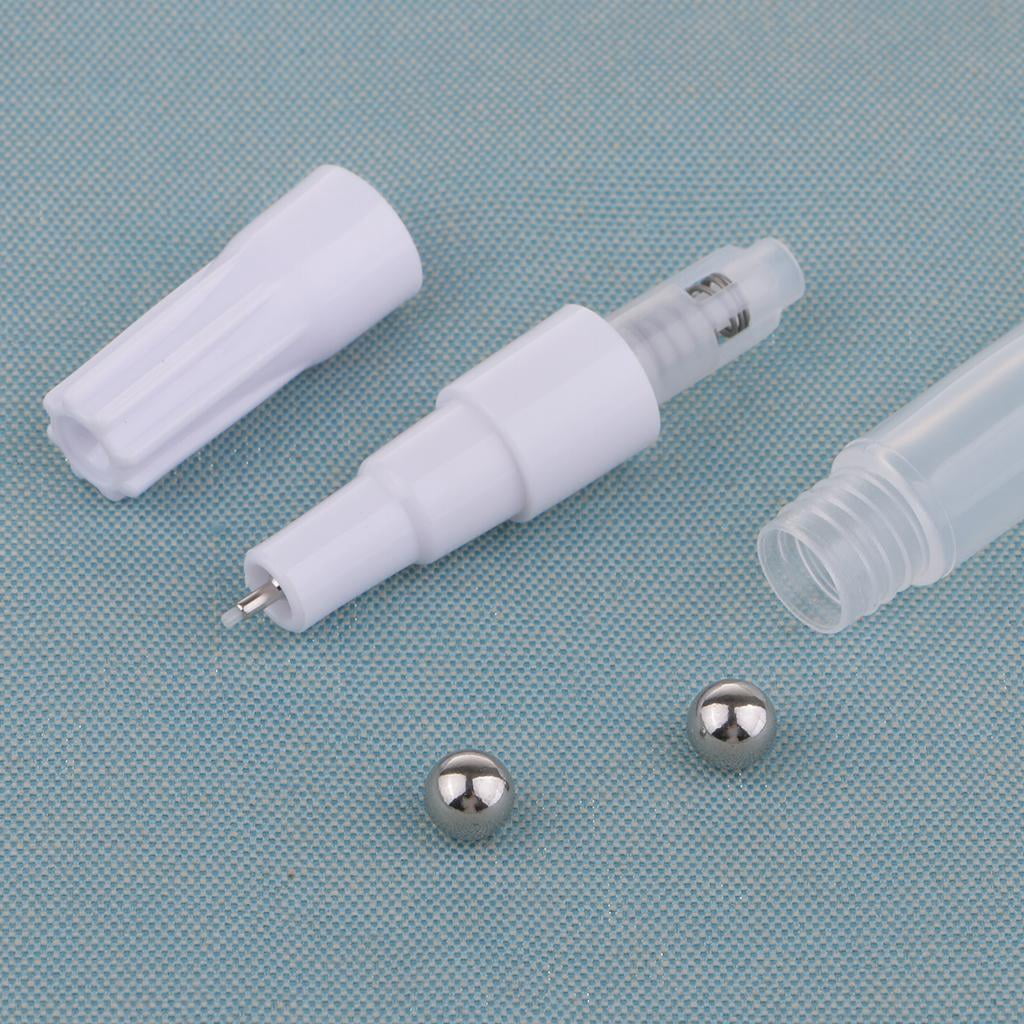 FVDPWYE 2x Plastic Colored Marker Pen, Empty Screw Connections, Ink Refill Pens