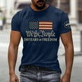 thumbnail image 2 of Mens US 250th Anniversary T Shirt Short Sleeve Round Neck Top American Flag July 4th Patriotic T-Shirt Summer Basic Tees, 2 of 5
