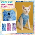 thumbnail image 5 of Cat Recovery Suit Kitten Onesie for Cats After Surgery, Cone of Shame Alternative Surgical Spay Suit for Female Cat, Post-Surgery Protection, 5 of 5