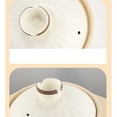 thumbnail image 4 of Home Cooking Pot Ceramic High Temperature Resistant Soup Casserole 1.8L/2.5L Porridge Stew Pot with Lid, 4 of 6